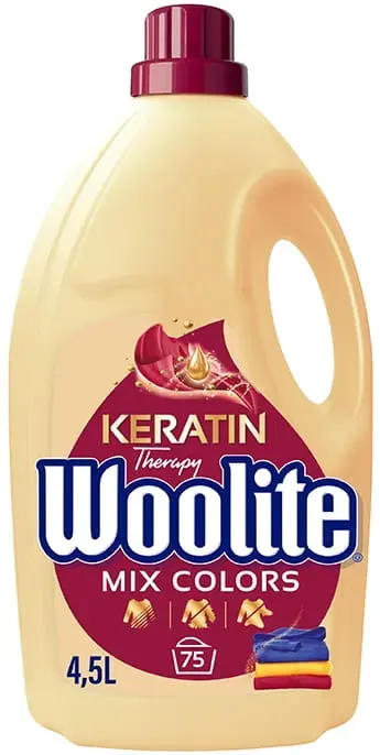 Płyn do prania koloru WOOLITE Keratin Mix Colors kolor 4,5L