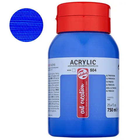 Farba akrylowa Talens Art Creation 750 ml 504 Ultramarine