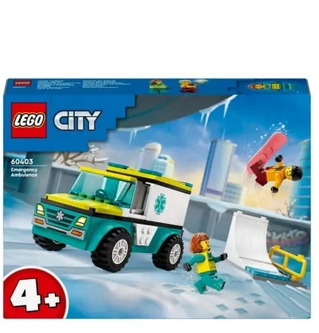 LEGO 60403 CITY Karetka i snowboardzista