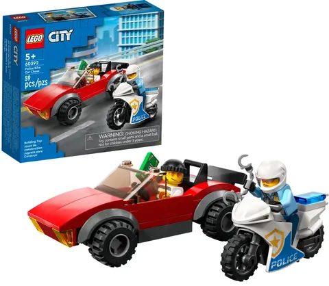 60392 - LEGO City - Motocykl policyjny – pościg za samochodem
