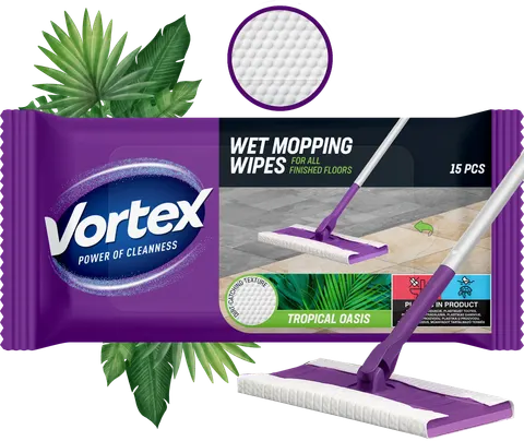 VORTEX Ściereczki do mycia podłóg 15 szt Tropical Oasis
