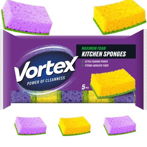 VORTEX Gąbki kuchenne 5 szt.
