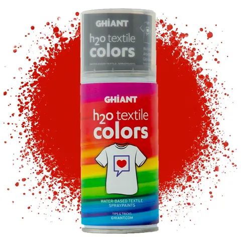 Farba w sprayu do tkanin Ghiant H2O Textile Colors 150 ml - Bright Red