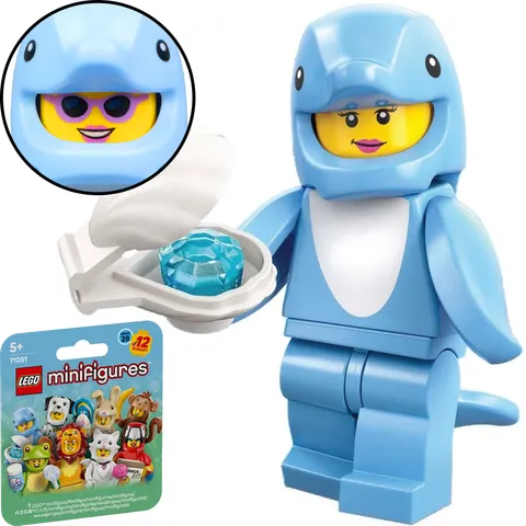 71051 - LEGO Minifigures - Seria 28 — Zwierzęta - KOSTIUM DELFINA