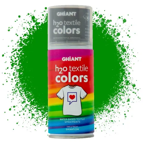 Farba w sprayu do tkanin Ghiant H2O Textile Colors 150 ml - Lime green