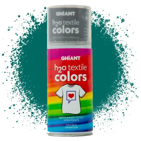 Farba w sprayu do tkanin Ghiant H2O Textile Colors 150 ml - Blue Green
