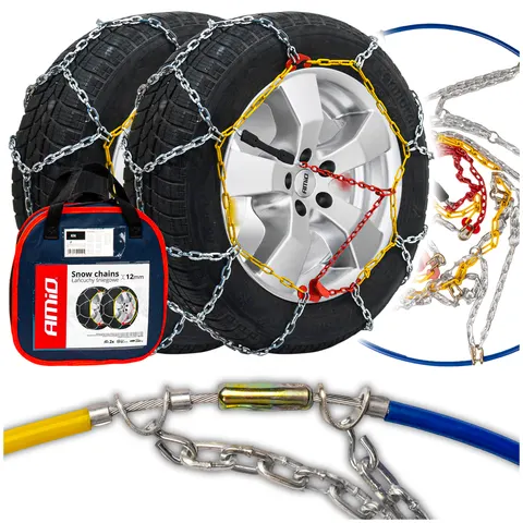 Łańcuchy Śniegowe / Snow Chains 12 mm + BAG KN-130 N
