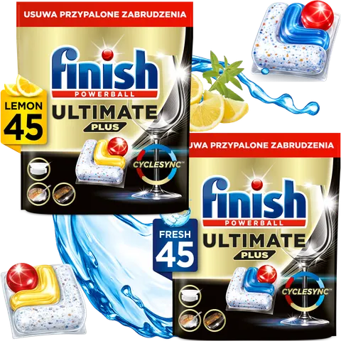 FINISH Kapsułki Ultimate Plus 45 Lemon + Fresh