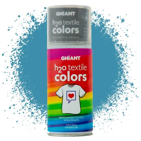 Farba w sprayu do tkanin Ghiant H2O Textile Colors 150 ml - Water Blue