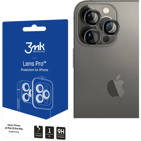 Apple iPhone 13 Pro/13 Pro Max - 3mk Lens Protection Pro Graphite Gray