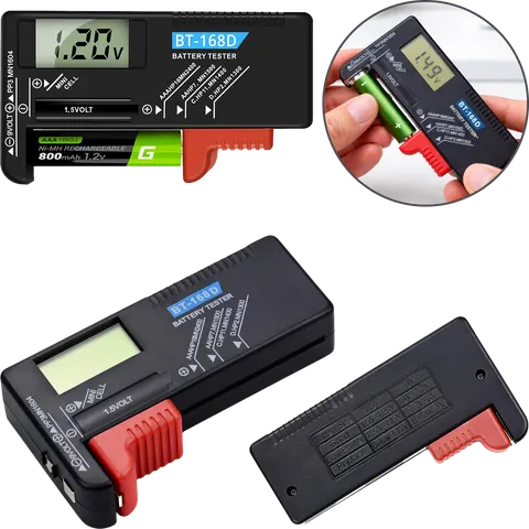 Tester Baterii Miernik Cyfrowy Akumulatorów Woltomierz AA R14 MAT-T-518