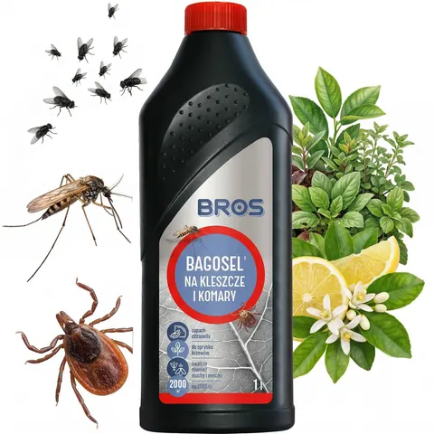 BROS - Bagosel 100EC 1l - preparat do oprysku ogrodu przeciw komarom i kleszczom