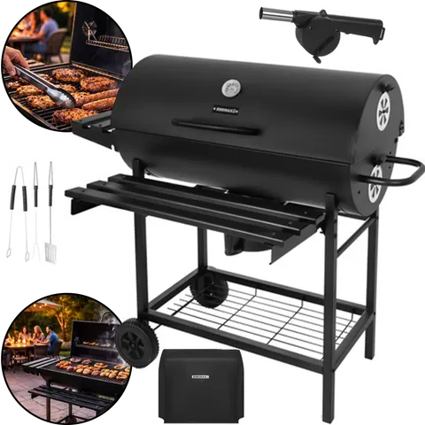 Grill Ogrodowy Z Pokrywą 108x67x96cm Kaminer