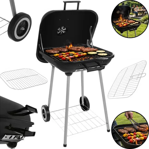 Grill Ogrodowy Z Pokrywą 53x77x46cm Kaminer