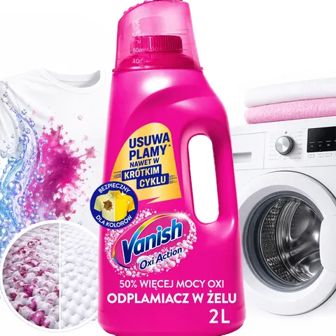 Vanish Oxi Action Pink Odplamiacz W Żelu 2l