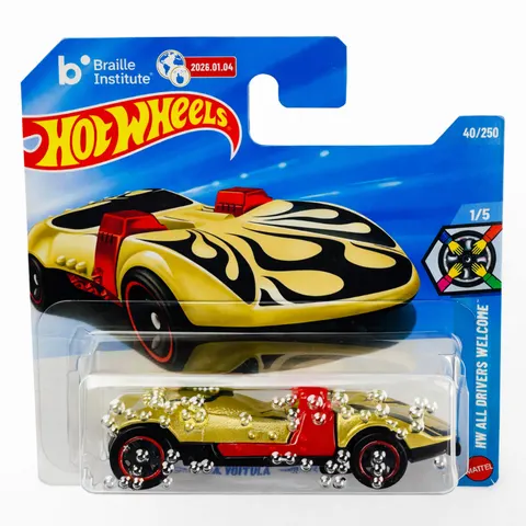 Hot Wheels 1:64 BRAILLE RACER / VOITURE DE COURSE - TWIN MILL - JJJ11