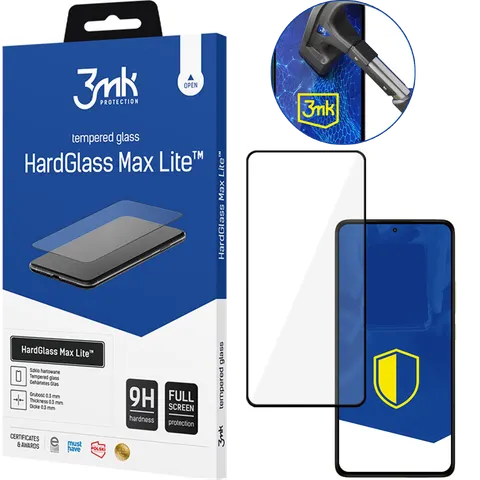 Szkło Hartowane Redmi Note 14 Pro 4G/5G /Pro+ - 3mk HardGlass Max Lite Black