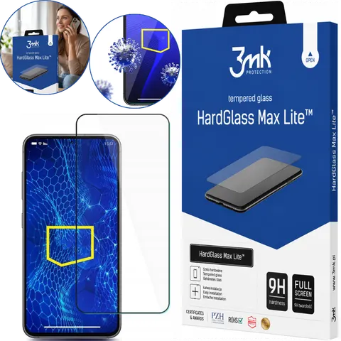 Szkło Hartowane Apple iPhone 17 Pro - 3mk HardGlass Max Lite Black