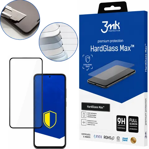 Szkło Hartowane Wzmocnione Samsung Galaxy S24/S25 - 3mk HardGlass Max Black