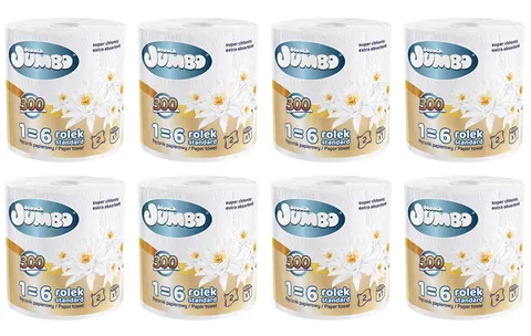 Ręcznik papierowy 1R SŁONIK JUMBO MAXI 300 list 2W - 8 szt.