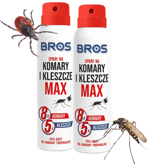 BROS - spray na komary i kleszcze MAX 90ml - 2 szt.
