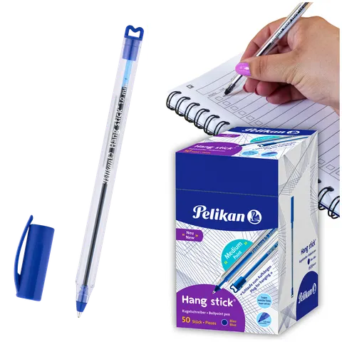 Długopis PELIKAN HANG STICK Niebieski - 50 szt.