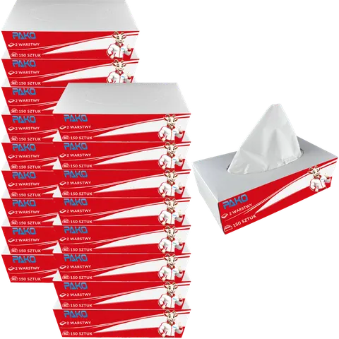 Chusteczki Uniwersalne Box 150 szt. PAKO 2W - 18 op.