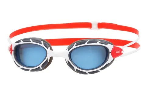Okulary pływackie Zoggs Predator czerwono-białe
