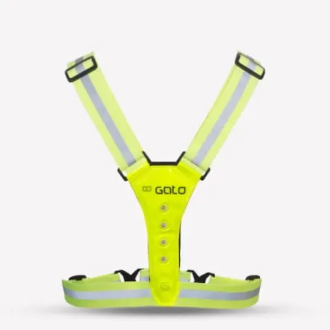 Szelki odblaskowe dla dzieci GATO LED SAFER SPORT żółte