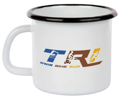 Kubek dla triathlonisty - biały 450 ml
