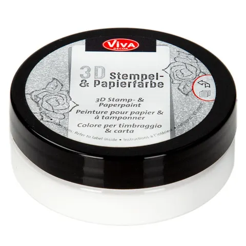 Tusz do stempli 3D Viva - 100 White