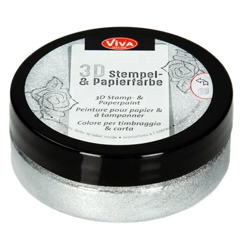 Tusz do stempli 3D Viva - 902 Silver
