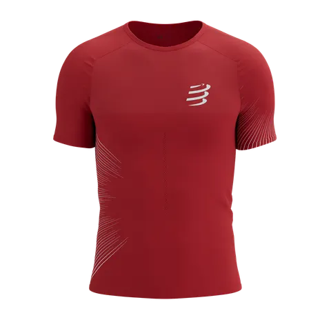 COMPRESSPORT Koszulka biegowa PERFORMANCE SS T-SHIRT czerwona