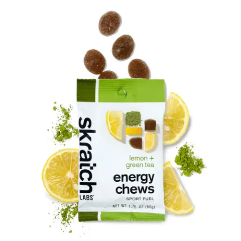 Skratch Labs żelki o smaku cytrynowym z zieloną herbatą