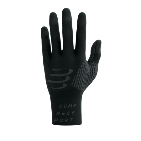 Compressport rękawiczki biegowe 3D Thermo czarne