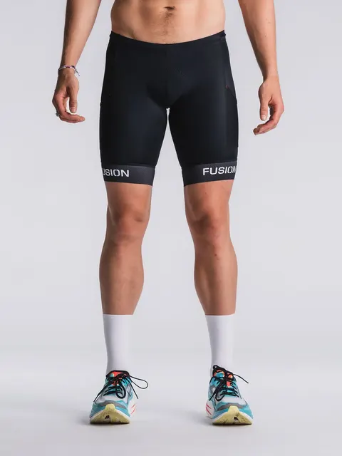 Fusion spodenki triathlonowe Tri Tights, czarne