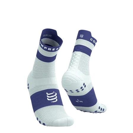 Compressport skarpetki ProRacing V4.0 biało-fioletowe