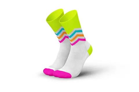 Incylence Skarpetki biegowe Running volts canary pink