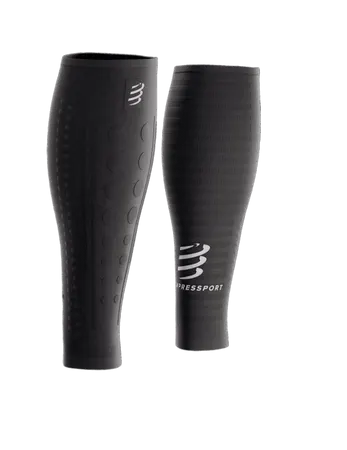 COMPRESSPORT Opaski kompresyjne na łydki R2 2.0 AERO czarny/biały