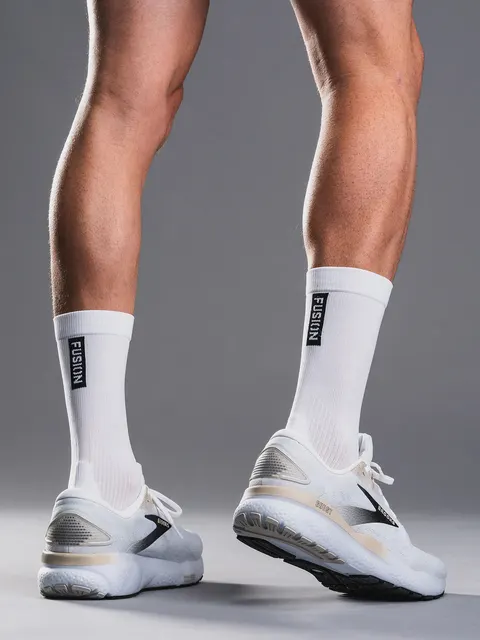 Fusion Skarpetki biegowe TEMPO! TWO Run Sock białe