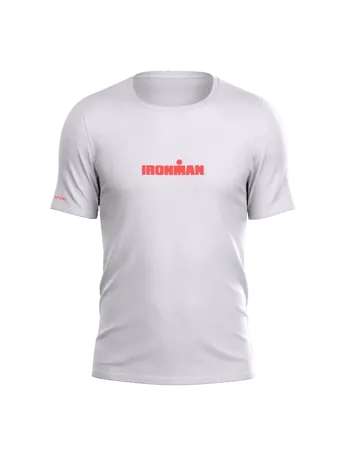 Compressport koszulka biegowa Training SS IM26 white/neon red