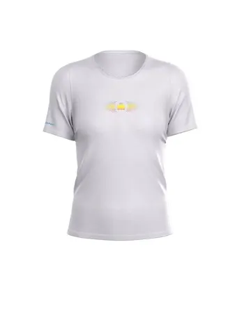 Compressport damska koszulka biegowa Training SS IM26 white