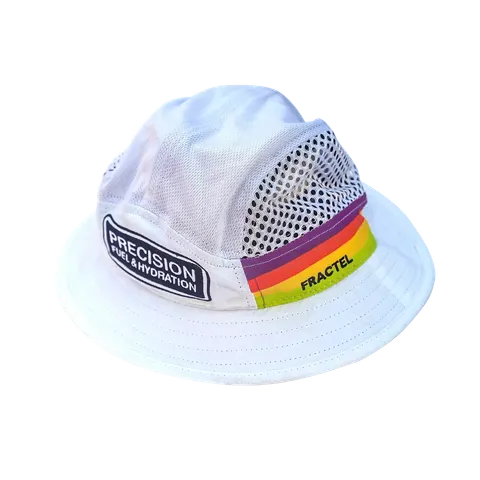 Precision kapelusz do biegania Bucket Hat, biały