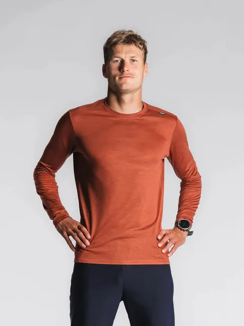 Fusion koszulka z długim rękawem Merino 150 LS, Rust
