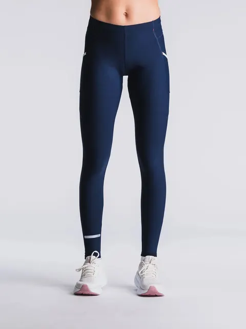 Fusion legginsy biegowe Long Tights, Night Blue