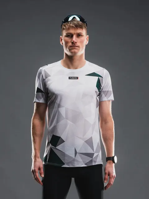 Fusion koszulka TEMPO! PRO Run T-shirt green