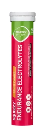 Squeezy Tabletki z elektrolitami Endurance Electrolytes 20 szt. pomarańczowe