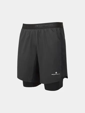Ronhill spodenki biegowe Tech 7" Twin Short, czarne