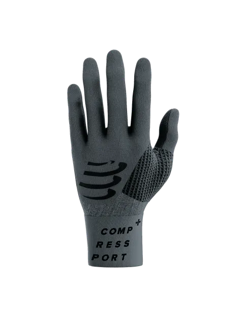 Compressport rękawiczki biegowe 3D Thermo szare