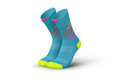 Incylence Skarpetki biegowe Running ladders blue pink